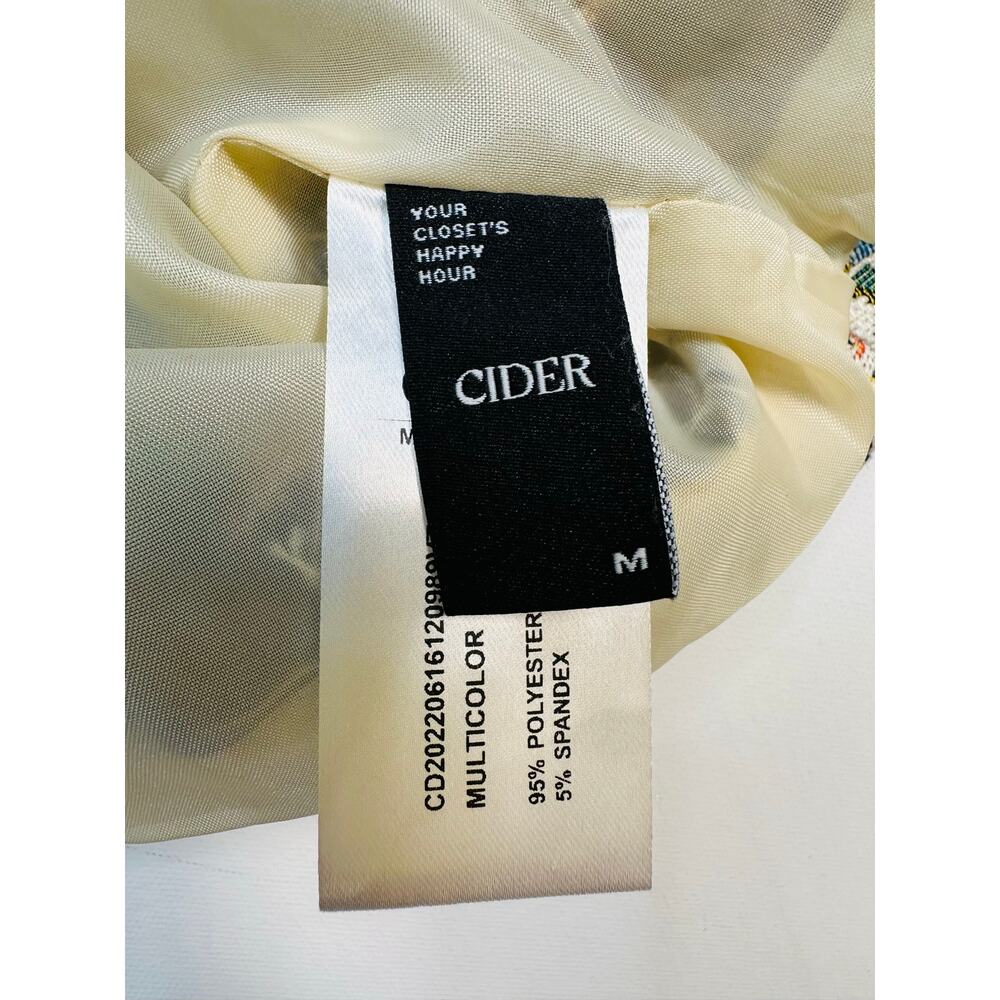 Cider Floral Tapestry Vest Waistcoat Cottagecore Romantic Size Medium - Picture 5 of 6